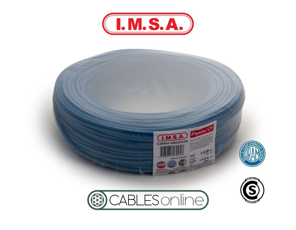 Cable Unipolar Extraflexible Clase 5 Plastix CF 1x35 750V IMSA PVC Norma IRAM NM 247-3