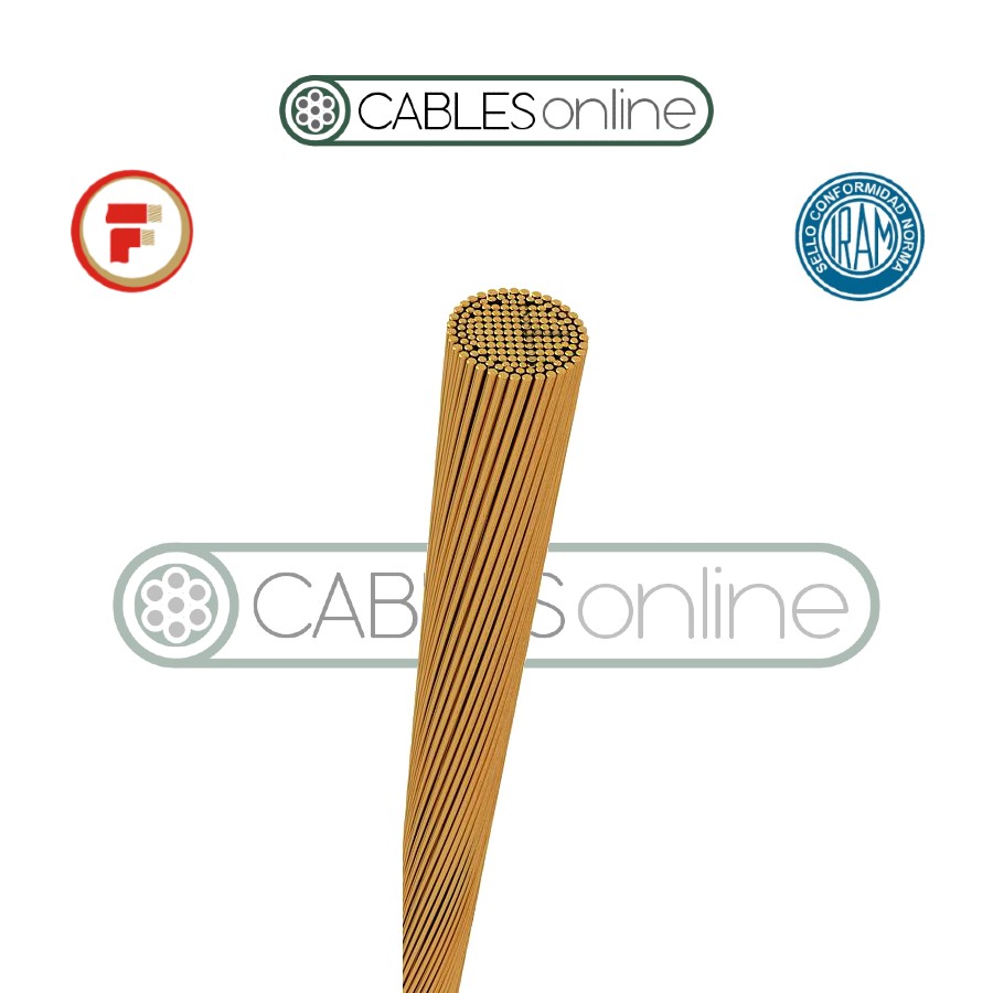Cable Cobre Desnudo Fonseca 1x4 mm² De 7 Hilos Semirrígido Clase 2