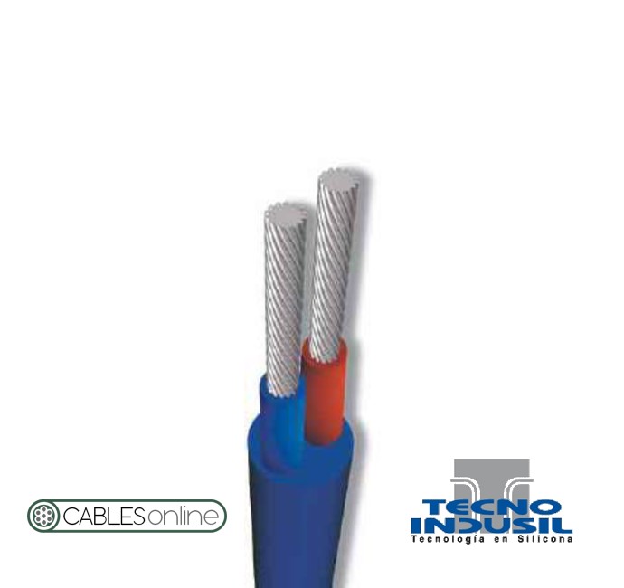 Cable Compensado Para Termocupla Tipo J Silicona Tecno Indusil Alta Temperatura 200°C