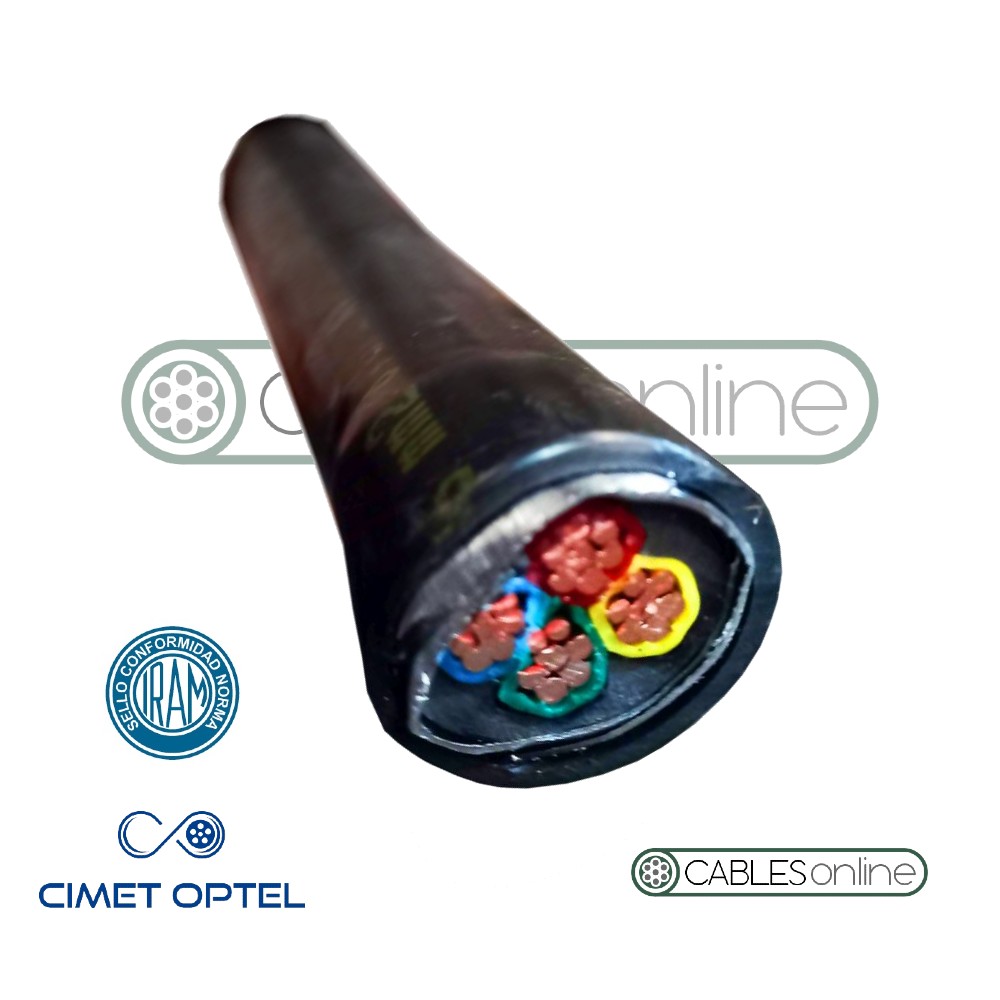 Cable Media Tensión 3x35 mm² 13,2 kV XLPE Cobre Cimet Termolite Norma IRAM 2178