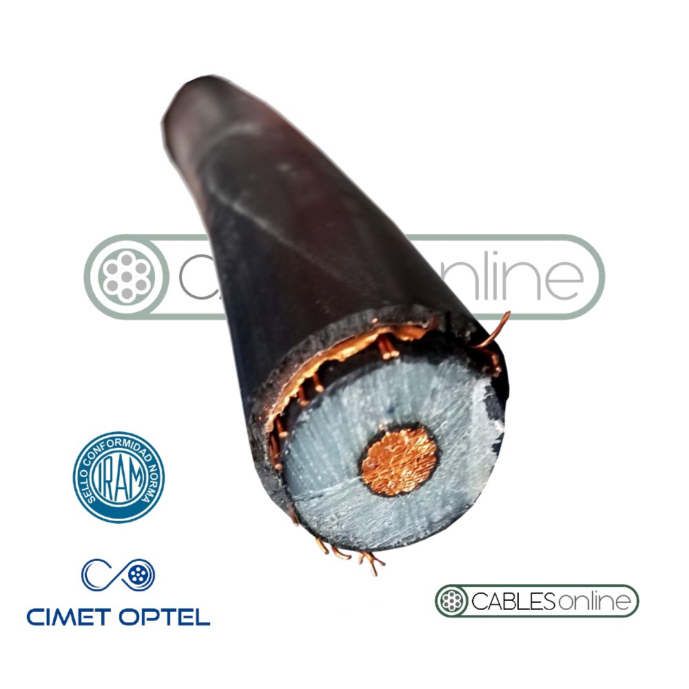 Cable Media Tensión 1x50 mm² 33 kV XLPE Cobre Cimet Termolite Norma IRAM 2178