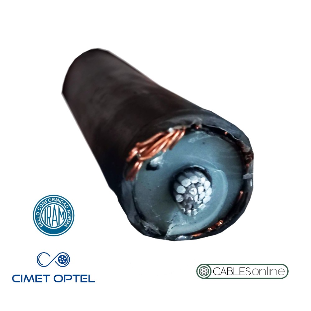 Cable Media Tensión 1x50 mm² 33 kV XLPE Aluminio Cimet Termolite Norma IRAM 2178
