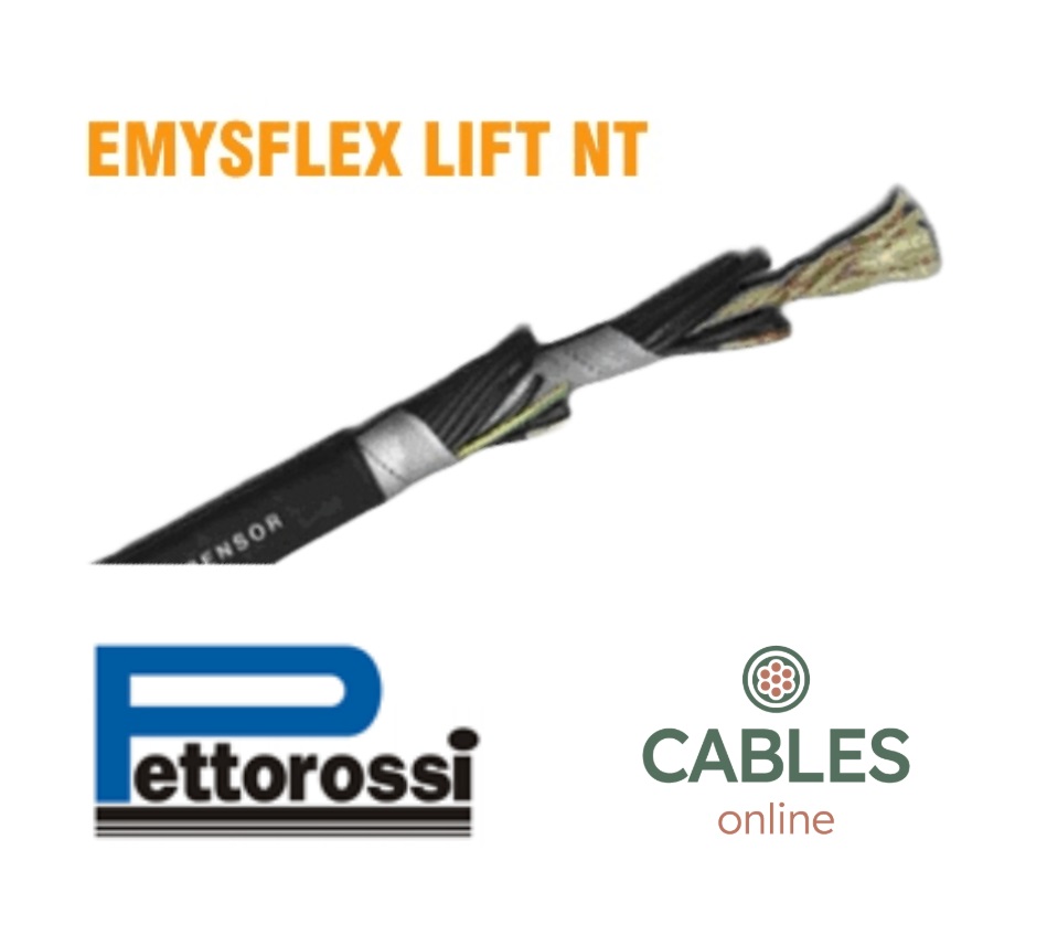 Cable Comando Ascensor 6x0,75mm² Alma de Yute PVC Pettorossi
