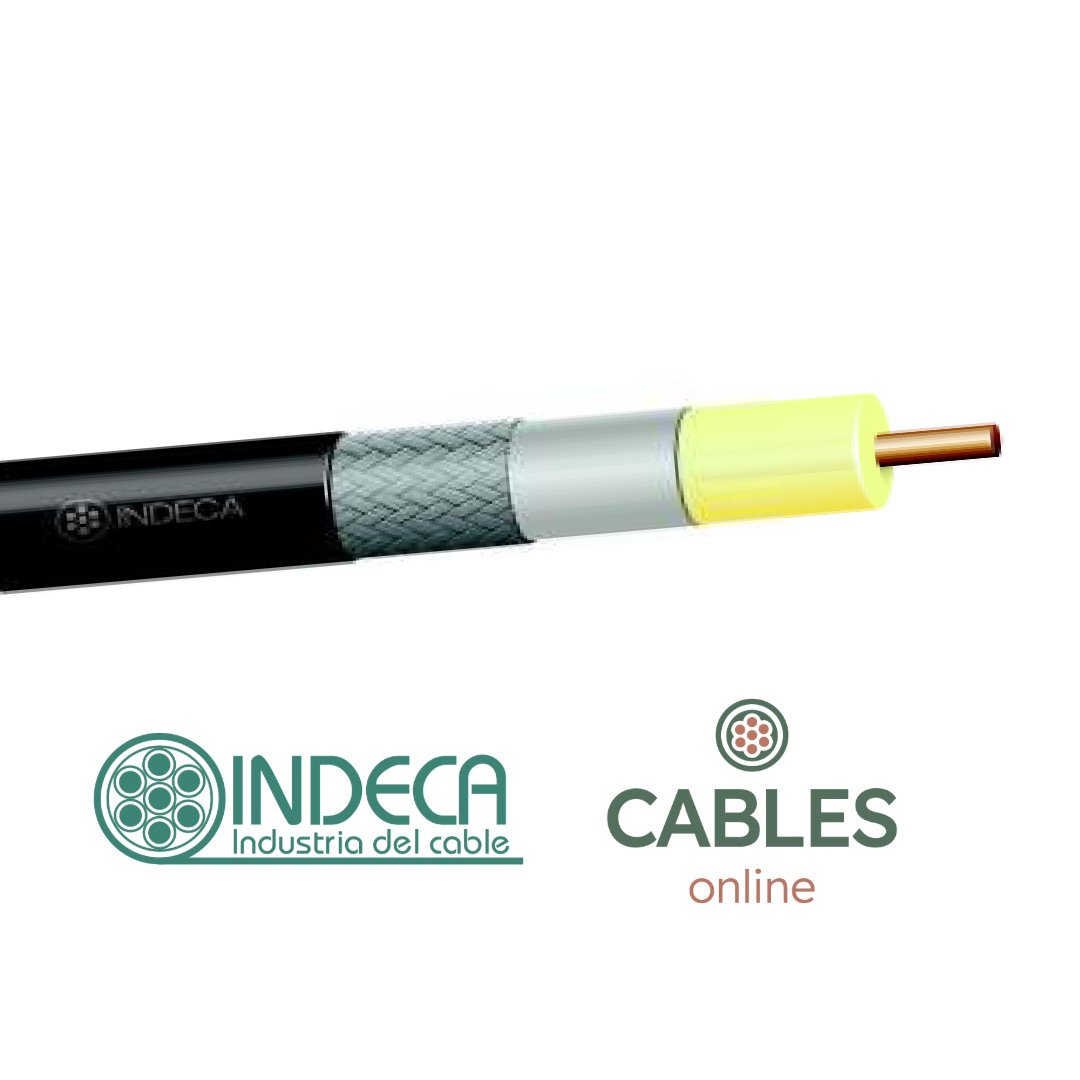 Cable Coaxial CCTV 6 INDECA 75 OHM Televisión